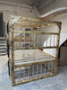 Bedroom Playground Queen Size BDSM Bed with Removable Cross for Love Pleasures - Strong Crossbars for Support