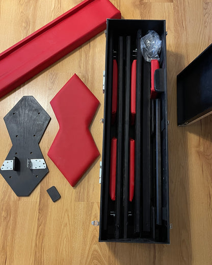 Cross in a box, St. Andrew's cross in a box for transportation or storage, quick installation