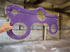 Purple BDSM shackles, bondage, Sex furniture, handcuffs