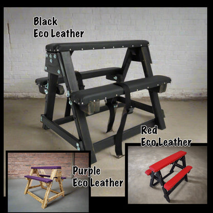 Sensual Purple Bondage Bench for a Thrilling Sex Dungeon Experience