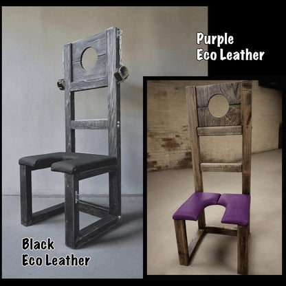 Explore Your Kinks with our Purple Bondage Chair - Perfect for BDSM Enthusiasts