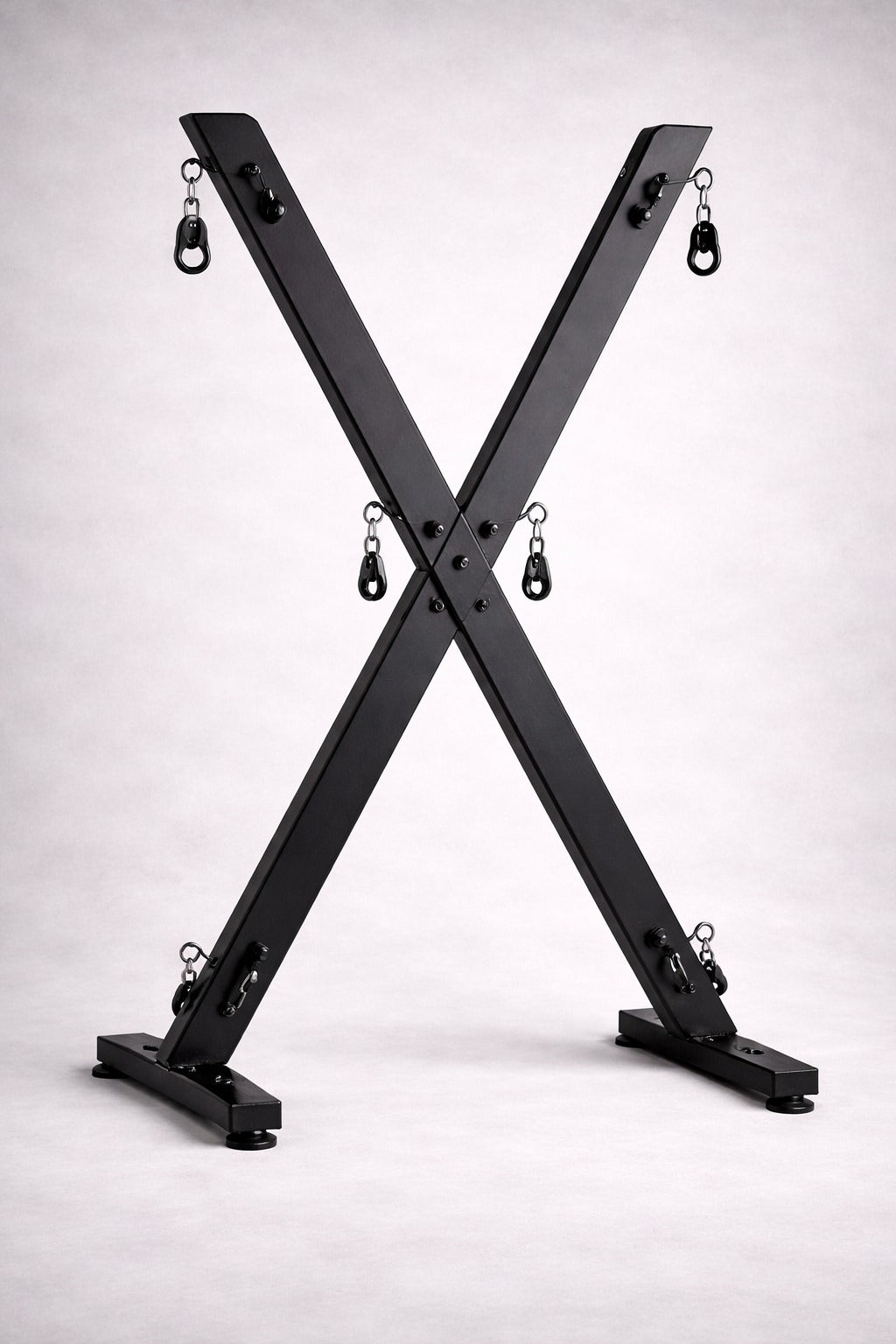 Steel St. Andrew’s Cross – Heavy Duty Foldable BDSM X Frame with Powder Coating - BDSMWoody