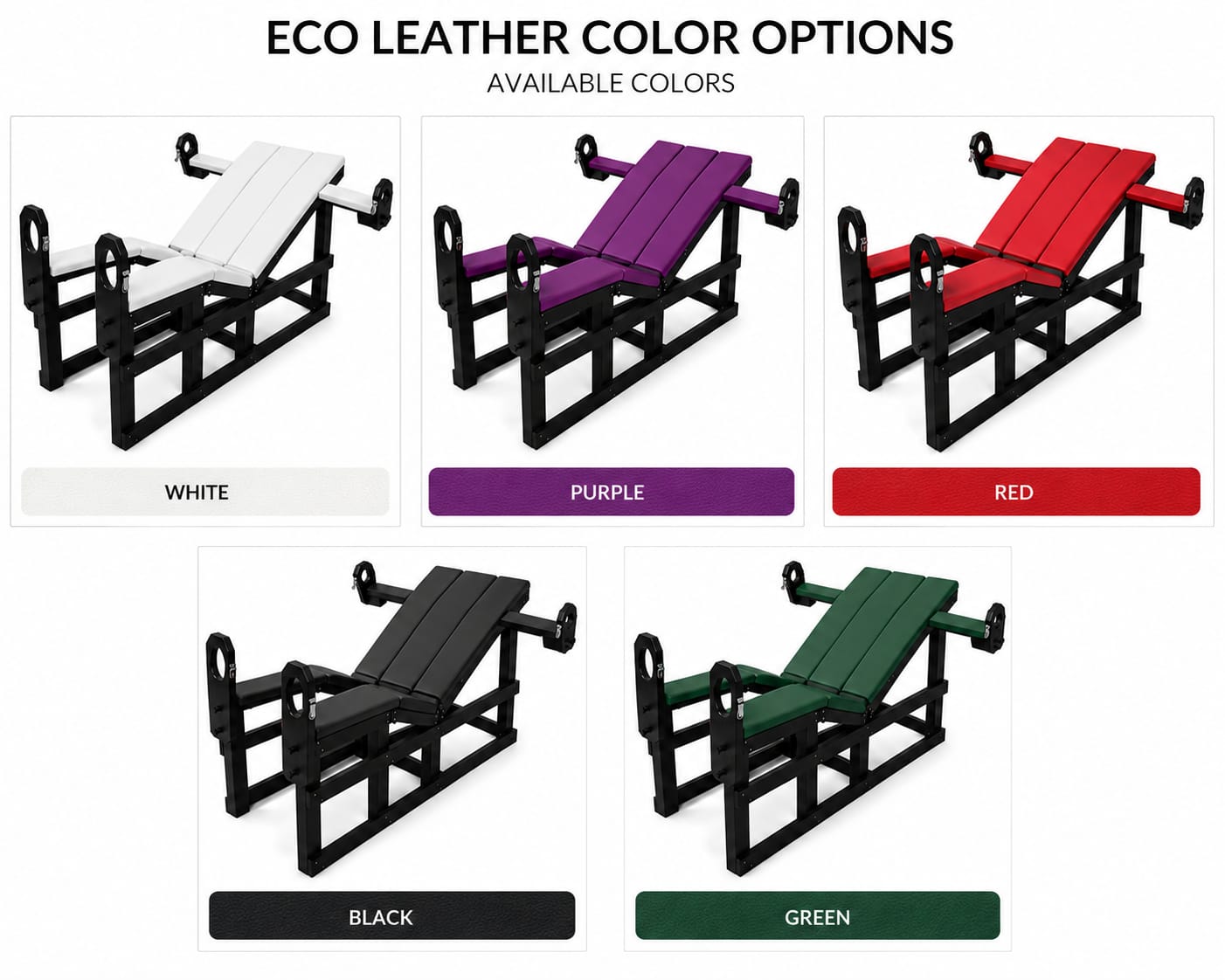 Handcrafted wooden BDSM bondage chair with eco leather upholstery