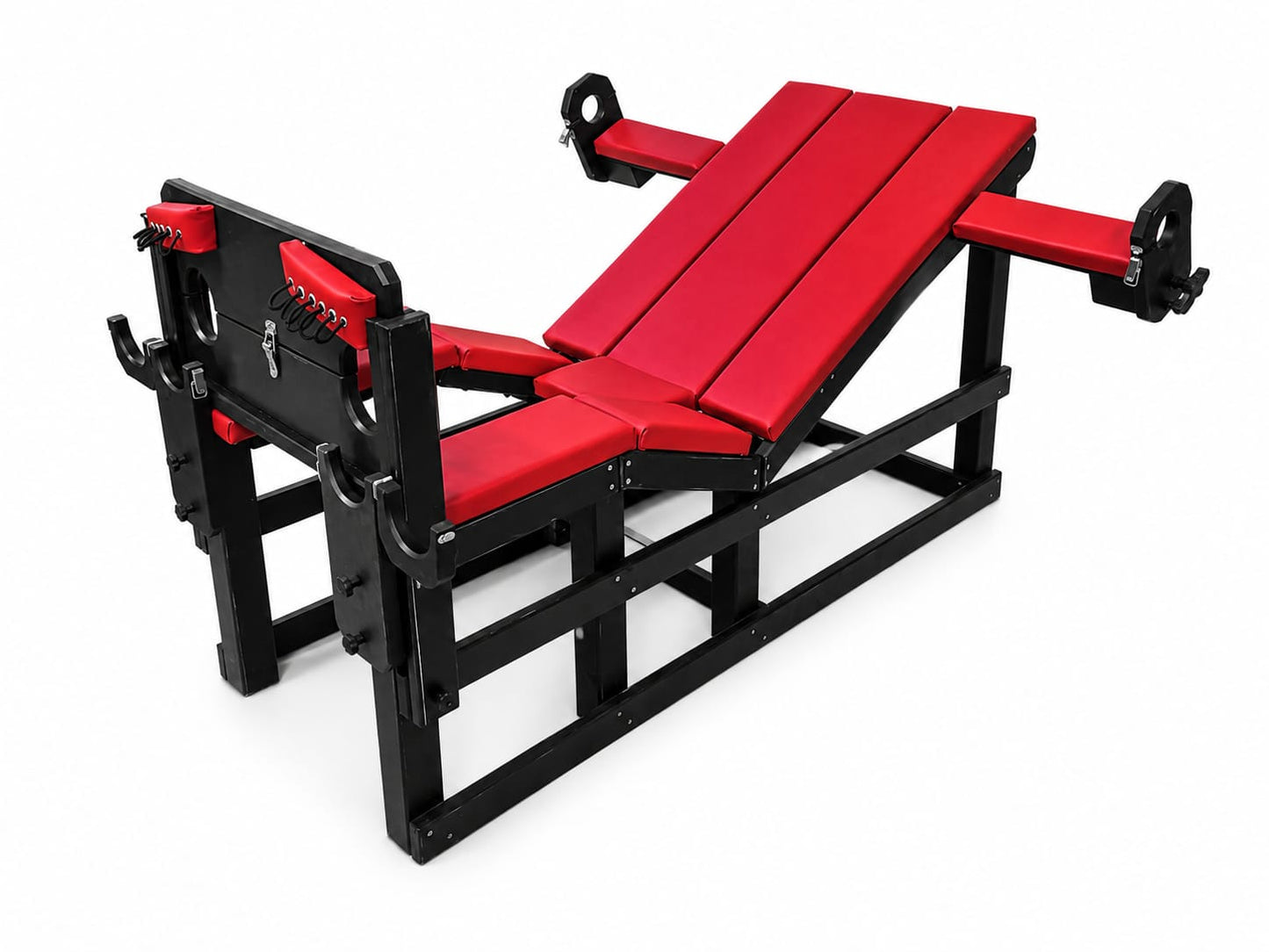 Adjustable BDSM tickling chair with foot restraints