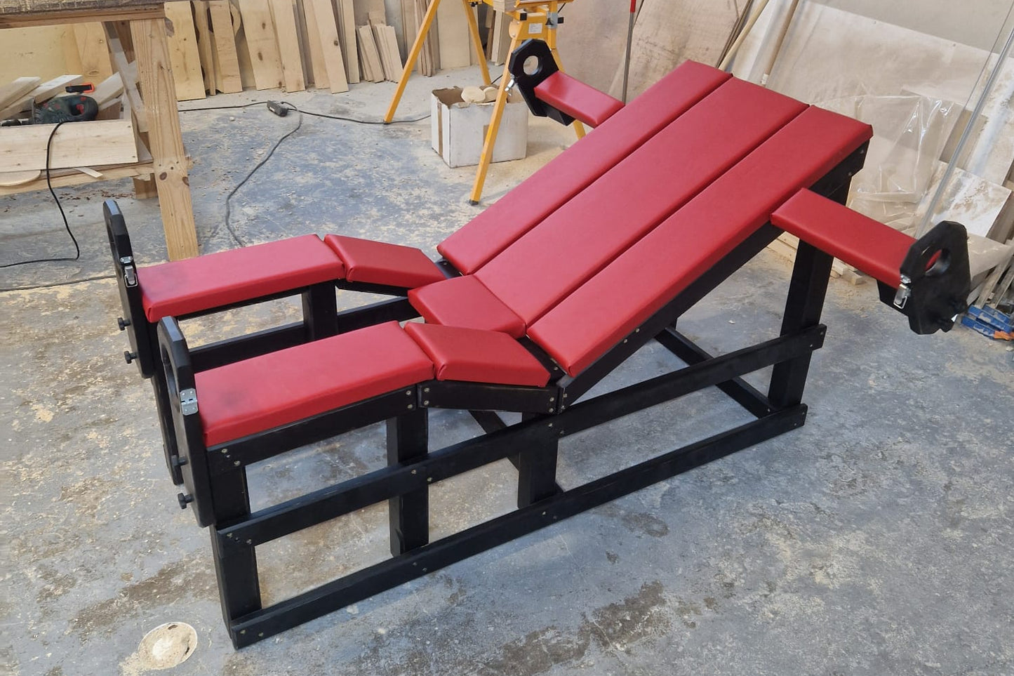 Modern handcrafted bondage chair with discreet design
