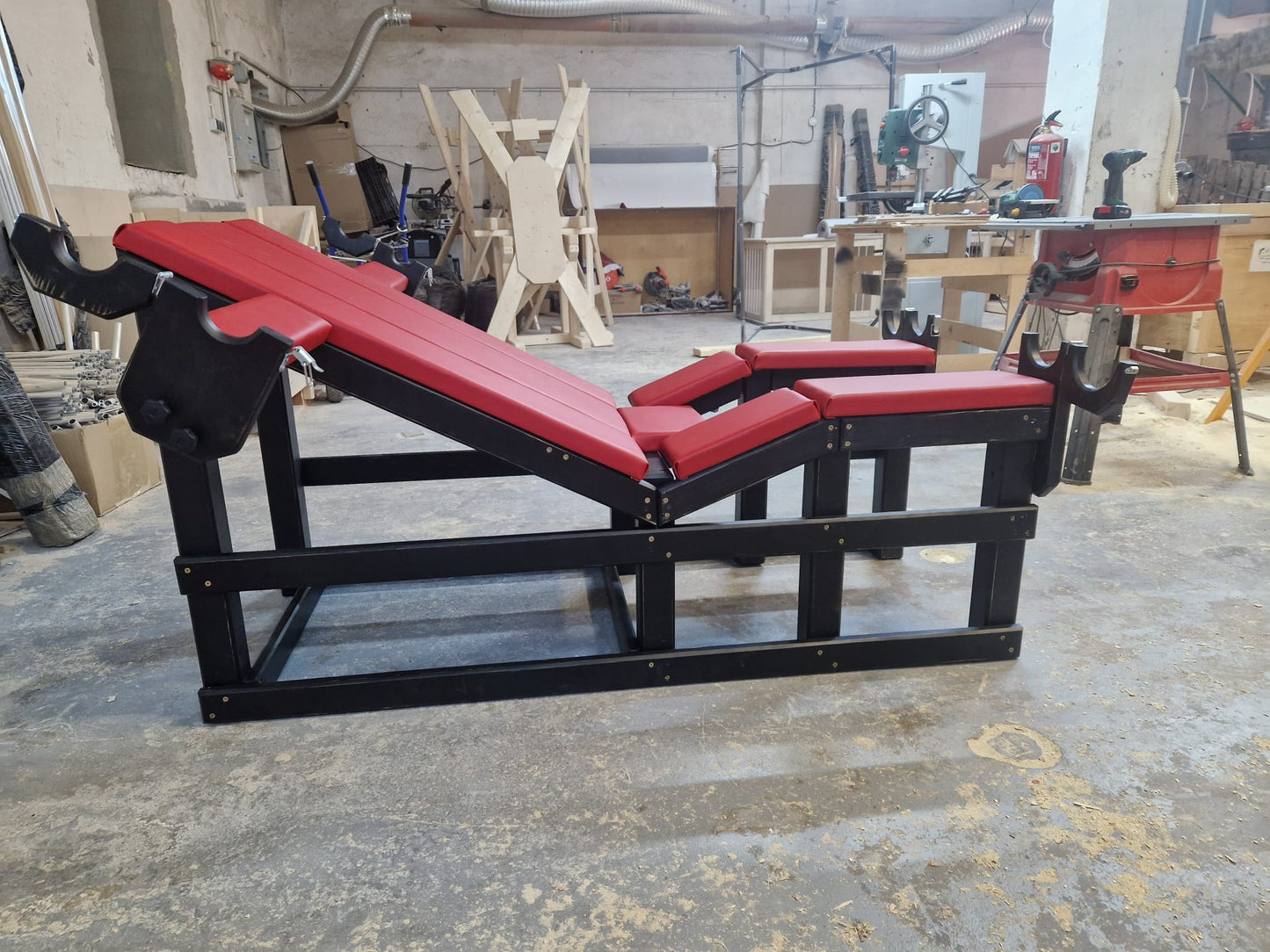 Luxury solid wood bondage chair for BDSM furniture