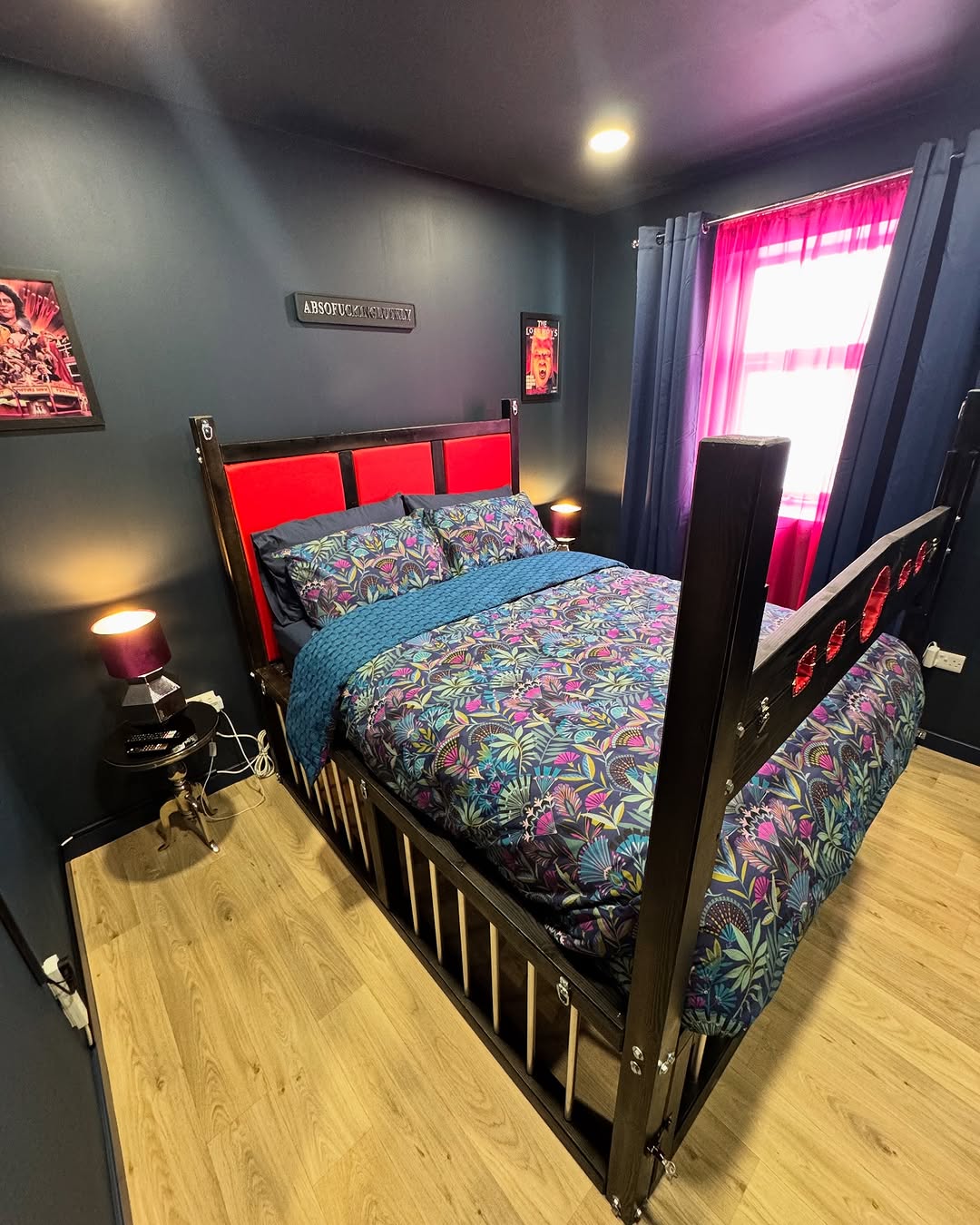 BDSM Wooden Bed with Cage – Solid Wood, Custom Sizes - BDSMWoody