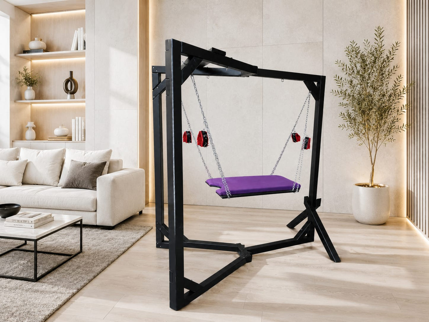 Premium Wooden BDSM Swing Frame – Elegant, Strong & Handcrafted - BDSMWoody