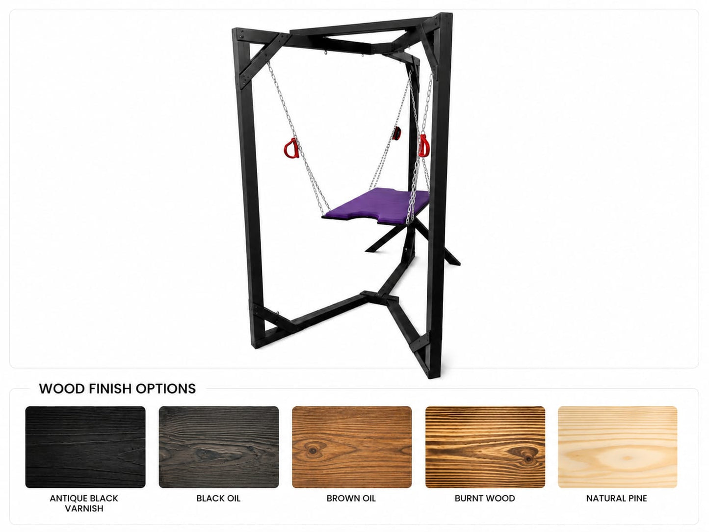Premium Wooden BDSM Swing Frame – Elegant, Strong & Handcrafted - BDSMWoody