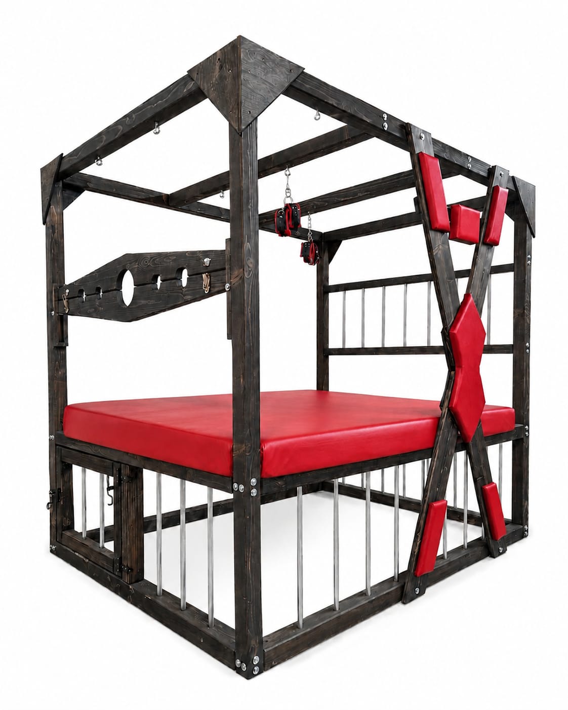 3-in-1 Bondage Bed

Bondage Bed with Suspension Frame