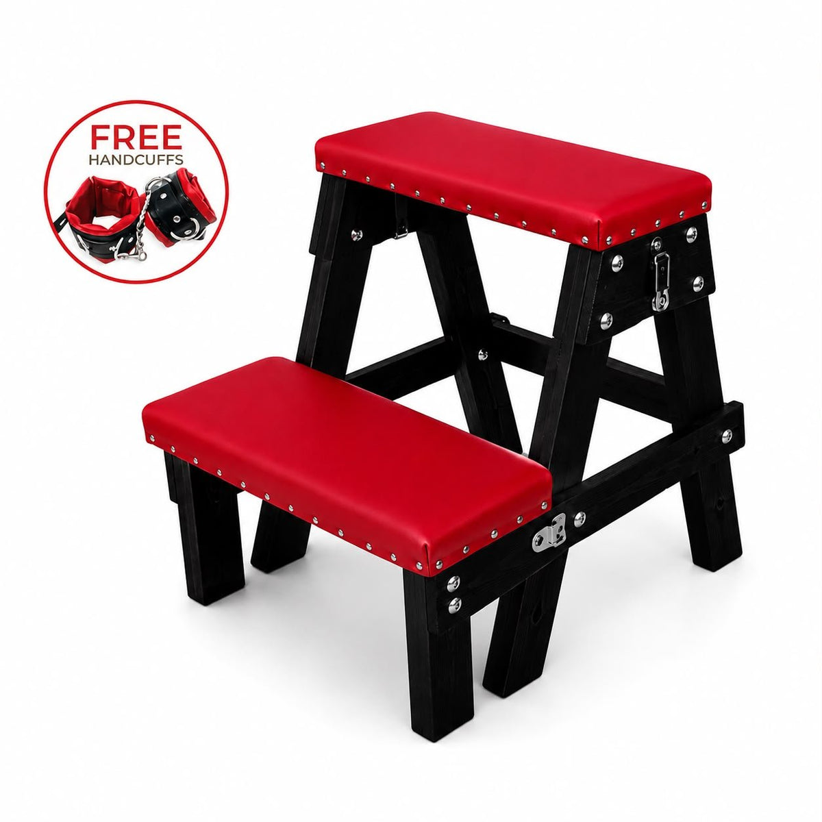 Handcrafted Wooden BDSM Bench – Soft Padded Spanking Furniture - BDSMWoody