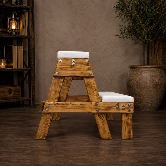 Handcrafted Wooden BDSM Bench – Soft Padded Spanking Furniture - BDSMWoody