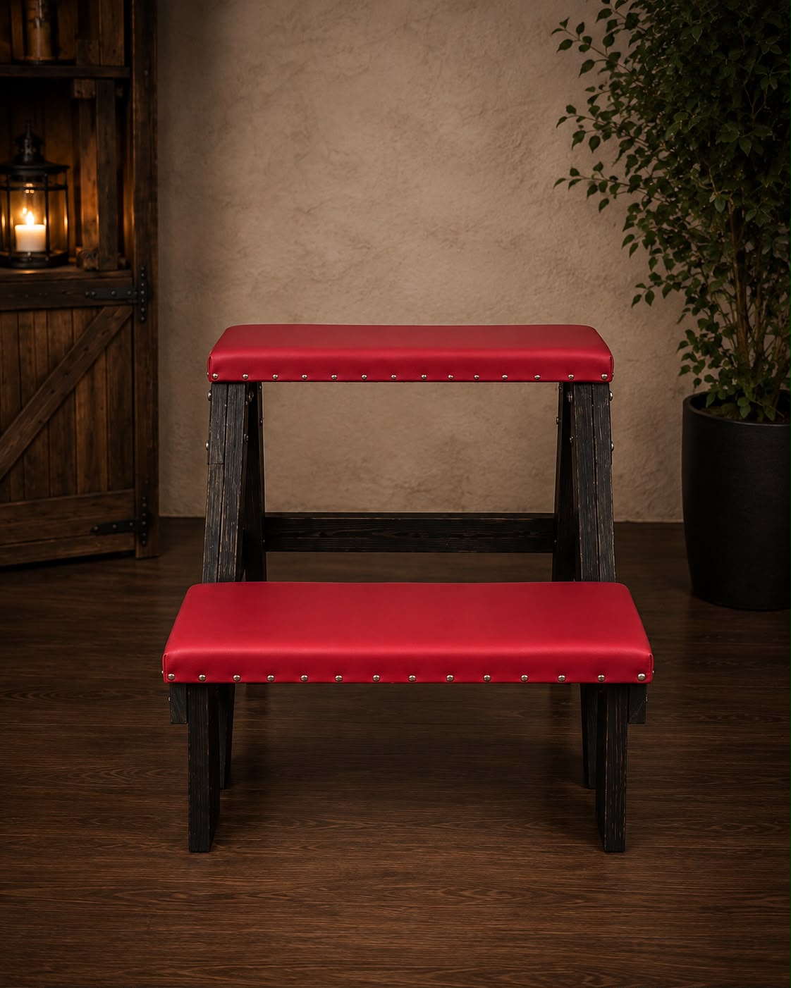 Handcrafted Wooden BDSM Bench – Soft Padded Spanking Furniture - BDSMWoody