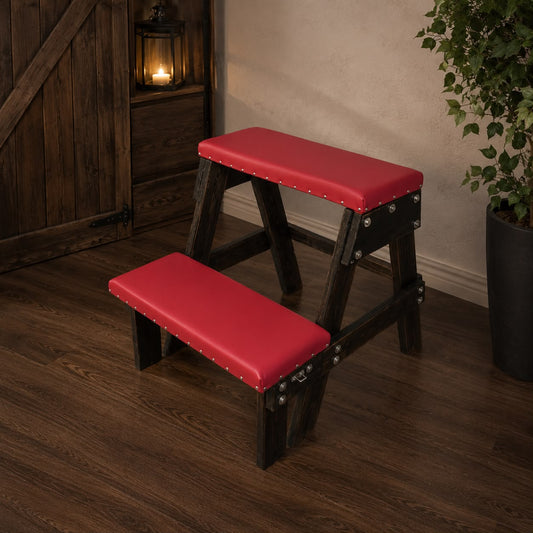 Handcrafted Wooden BDSM Bench – Soft Padded Spanking Furniture - BDSMWoody