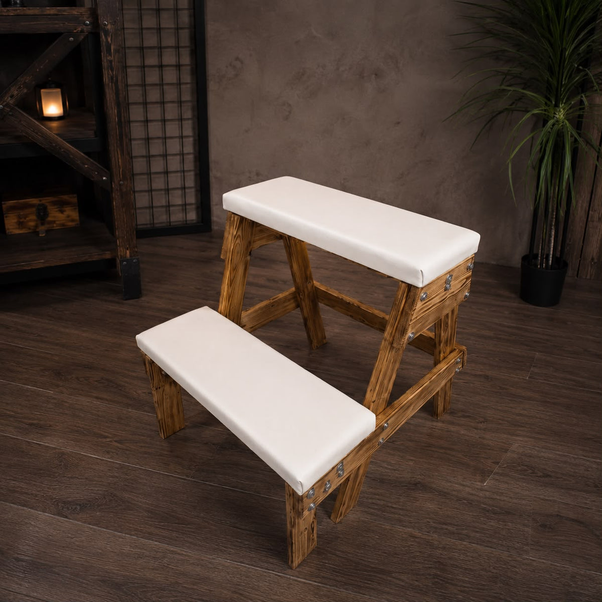 Handcrafted Wooden BDSM Bench – Soft Padded Spanking Furniture - BDSMWoody