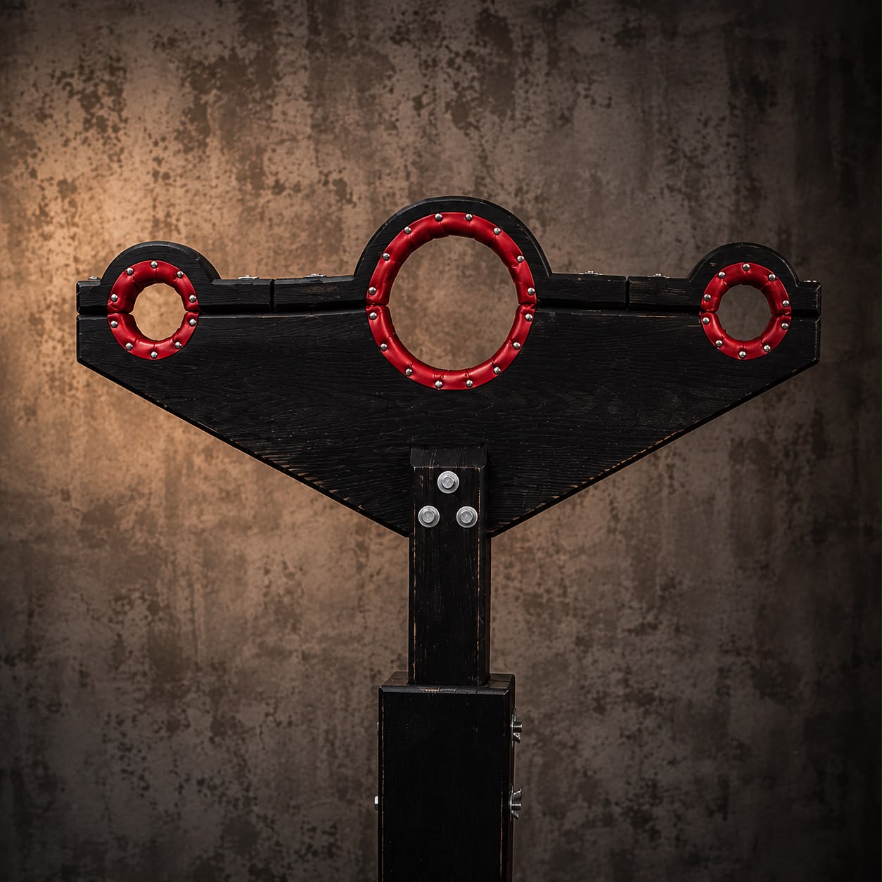 Shackled Delight : poteau en bois pour fixation et jeu BDSM 