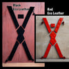 Red Leather St. Andrews Cross - Essential Dungeon Furniture for BDSM Enthusiasts