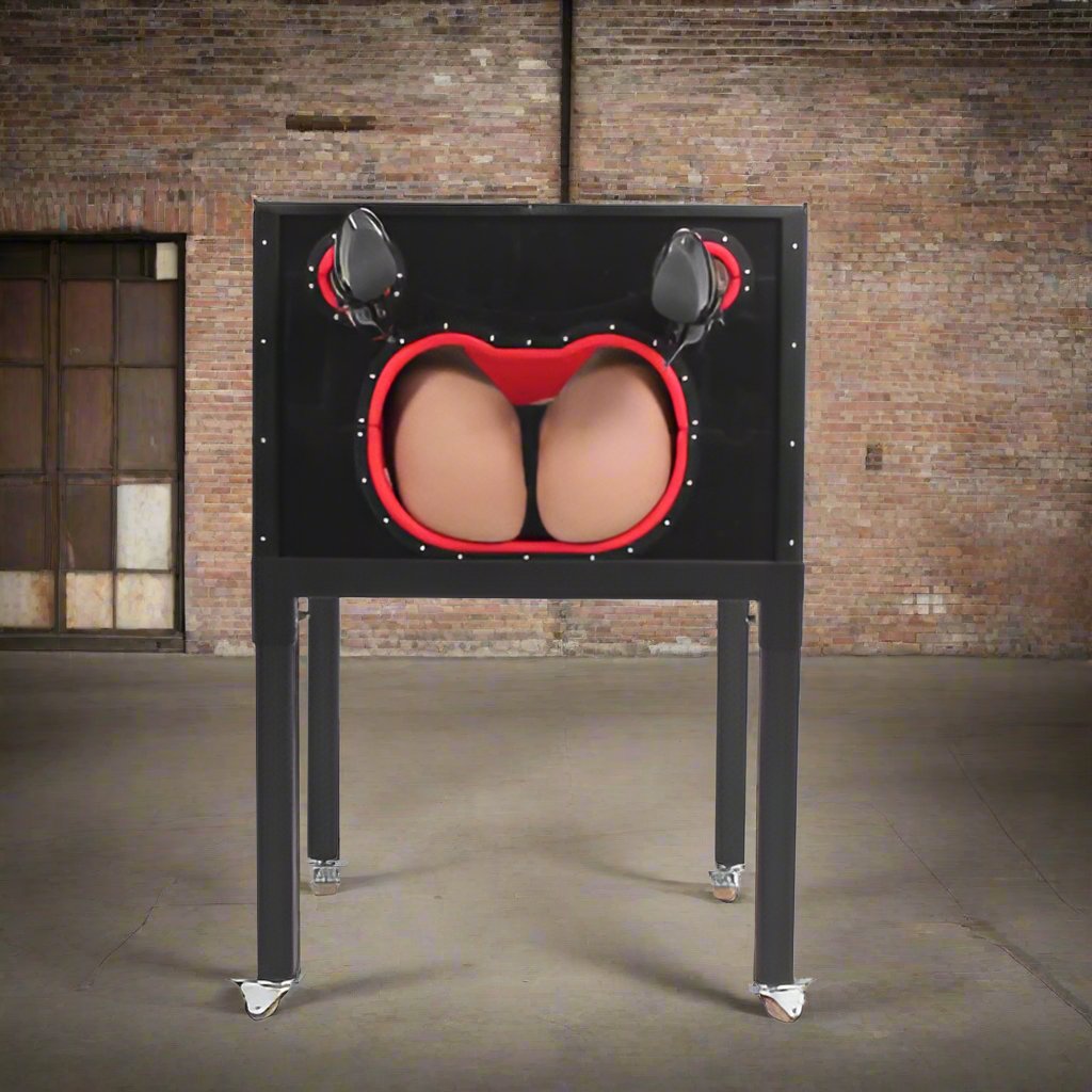 Discreet BDSM Box for Sensual Play - Conceal Yourself with Exposed Booty