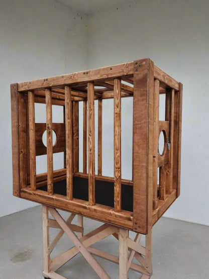 Cage de contention BDSM fabriquée à la main pour jeu pervers, grand choix de tailles et de couleurs, mobilier de donjon