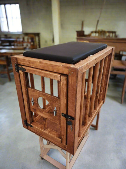 Cage de contention BDSM fabriquée à la main pour jeu pervers, grand choix de tailles et de couleurs, mobilier de donjon