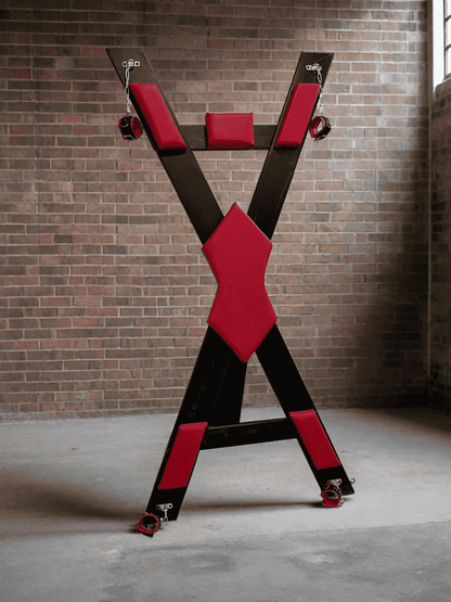 St. Andrews White Cross without footrest. BDSM dungeon or secret room furniture