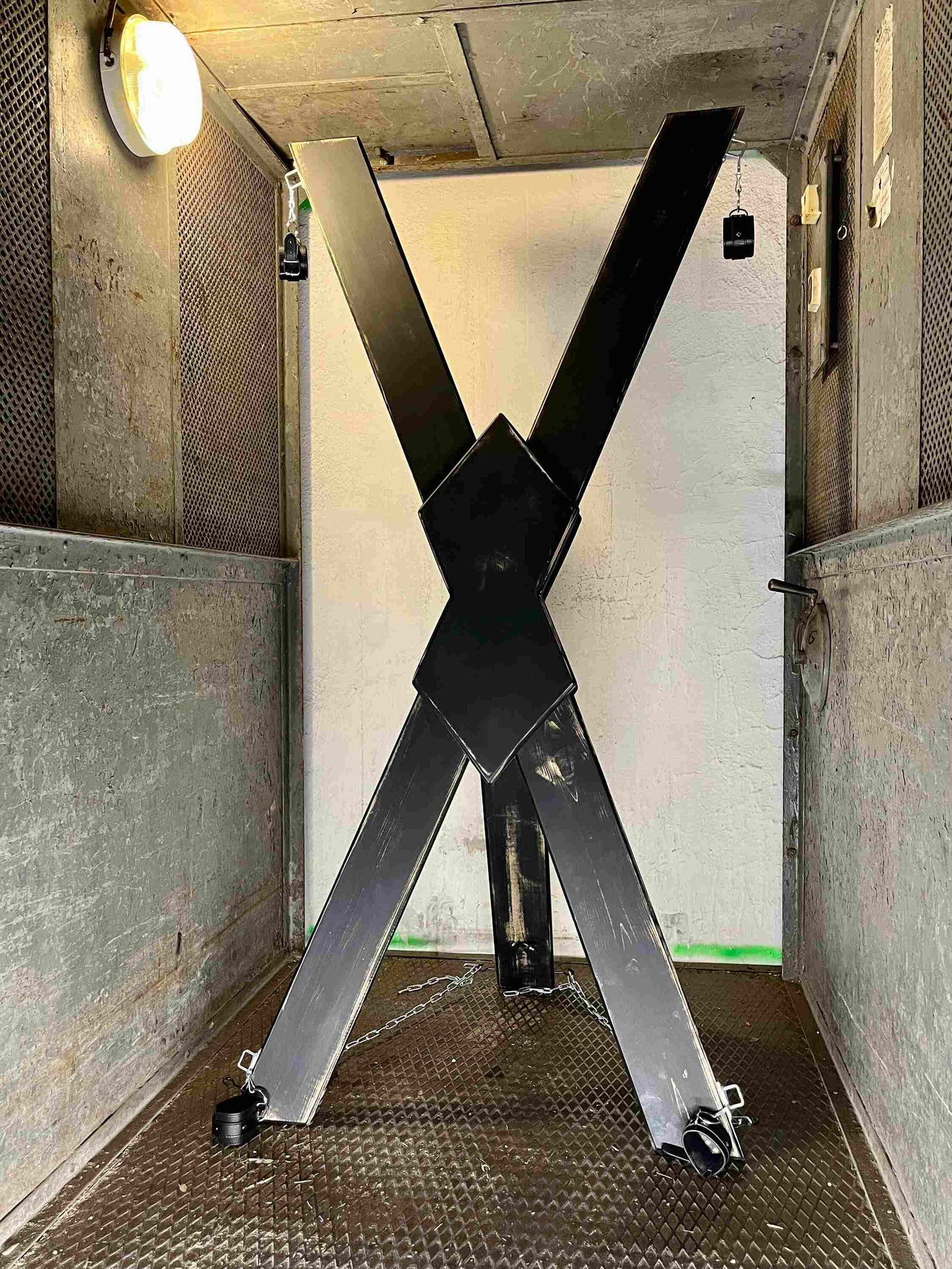 BDSM St. Andrews Wooden Cross. Dungeon Furniture