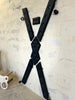 Red Leather St. Andrews Cross - Essential Dungeon Furniture for BDSM Enthusiasts