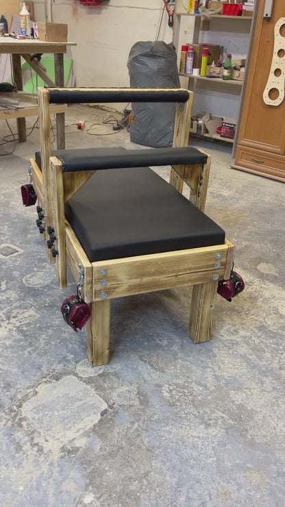 Bondage and fixation Bench that can be hidden