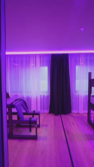 Handcrafted BDSM Wooden Bed with Under-Bed Cage