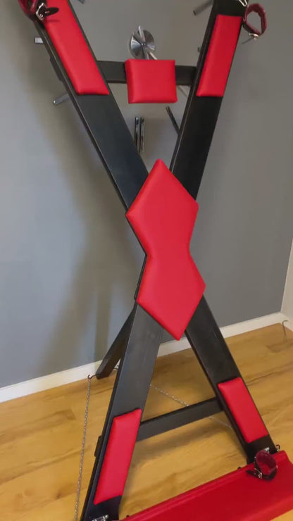 Cross in a box, St. Andrew's cross in a box for transportation or storage, quick installation