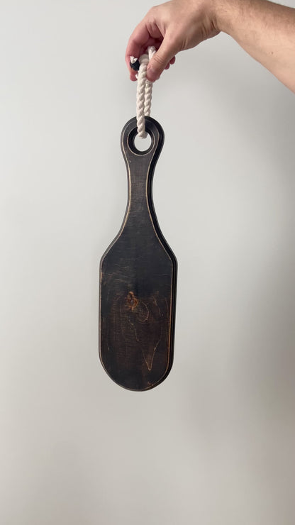 Wooden Vampire Paddle. Paddle for spanking and punishment