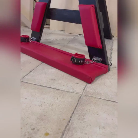 St. Andrews Cross without footrest BDSM dungeon or secret room furniture bondage whipping punishment